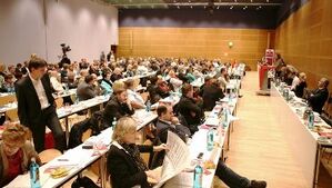 200 Delegierte kamen am Freitag zum SPD- Parteikonvent nach Berlin ins Willy- Brandt- Haus. (Foto: Bea Marquardt/SPD)