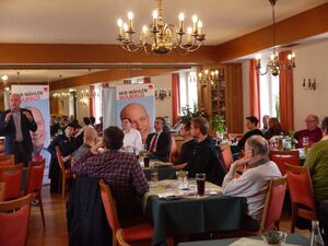 Bürgermeister Joachim Wolbergs stellte sein Pläne für Regensburg vor.