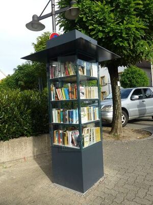 Ein öffentlicher Bücherschrank - wie hier in Lörrach - könnte auch bald in Regensburg stehen.